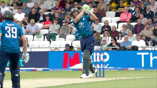 Six! Buttler Whacks It Straight Down The Ground on Sony LIV