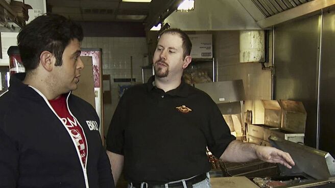 Man v. Food season 1 episode 7 on DiscoveryPlus