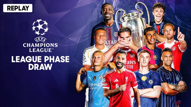 UEFA Champions League - League Phase Draw - Replay - 28 Aug 2025 on Sony LIV