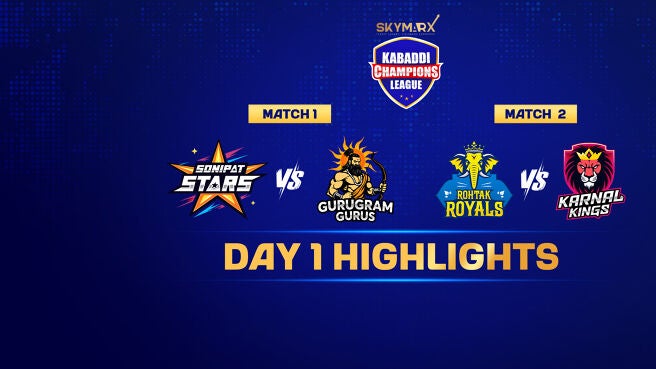 Kabaddi Champions League Highlights Day 1 on Zee5