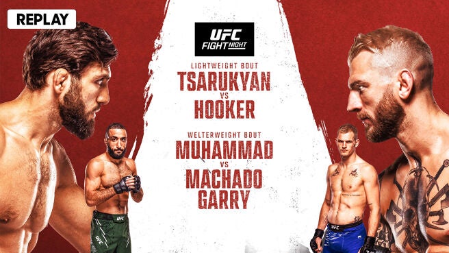 UFC Fight Night - Tsarukyan vs Hooker - Replay - 22 Nov 2025 on Sony LIV