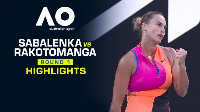 Sabalenka vs Rakotomanga - Round 1 - Highlights - 18 Jan 2026 on Sony LIV