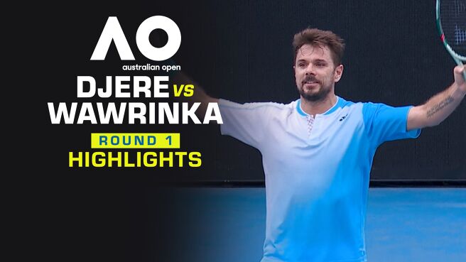 Djere vs Wawrinka - Round 1 - Highlights - 19 Jan 2026 on Sony LIV
