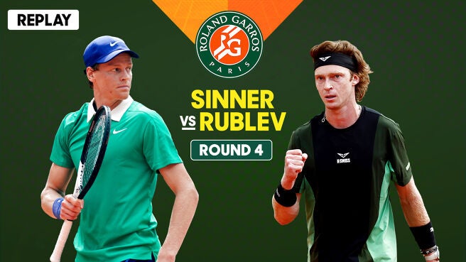Full Match - Sinner vs Rublev - 2 Jun 2025 on Sony LIV