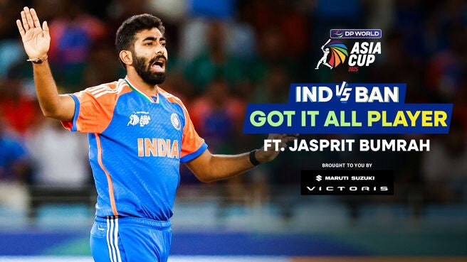 Got It All Player - Jasprit Bumrah - 24 Sep 2025 on Sony LIV