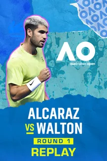 Alcaraz vs Walton - Replay - 18 Jan 2026 on Sony LIV