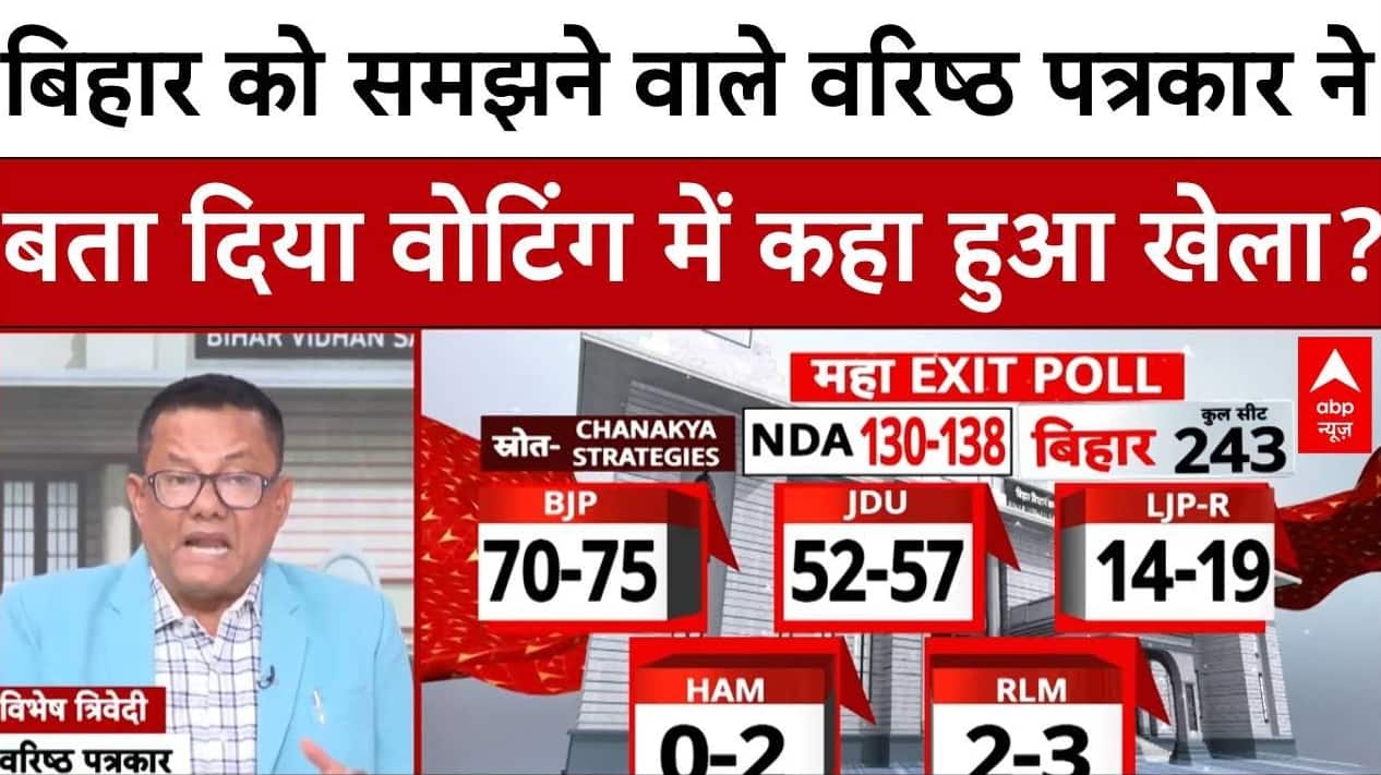 Bihar Exit Poll 2025: Bihar को समझने वाले वरिष्ठ पत्रकार ने बता दिया वोटिंग में कहा हुआ खेला? on undefined