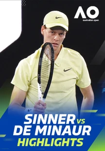 Sinner Destroys De Minuar To Book His SF Berth - Highlights - 22 Jan 2025 on Sony LIV