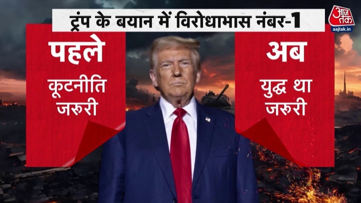 ईरान पर हमले के बाद डोनाल्ड ट्रंप ने क्या-क्या कहा? देखें दस्तक on undefined