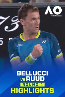 Bellucci vs Ruud - Round 1 - Highlights - 19 Jan 2026 on Sony LIV