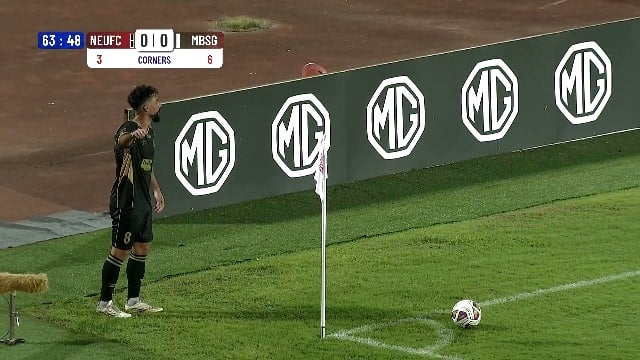Corner Kick - By Player 8! A Corner Kick Into The Box Is Cleared After A Chaotic Scramble on Sony LIV