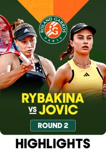 Rybakina vs Jovic - Highlights - 28 May 2025 on Sony LIV