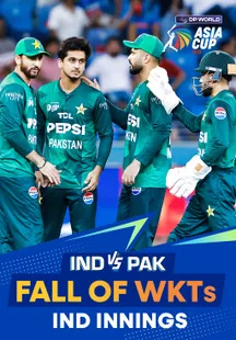Fall of Wickets - India - 14 Sep 2025 on Sony LIV