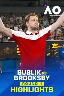 Bublik vs Brooksby - Round 1 - Highlights - 18 Jan 2026 on Sony LIV