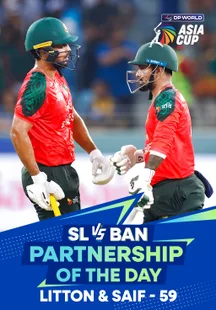 Partnership Of The Day - Sri Lanka vs Bangladesh - 20 Sep 2025 on Sony LIV
