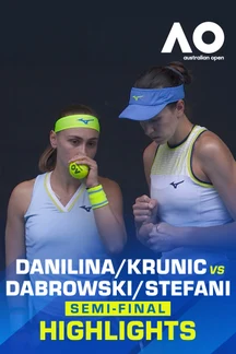 Danilina/Krunic vs Dabrowski/Stefani - SF - Highlights - 29 Jan 2026 on Sony LIV