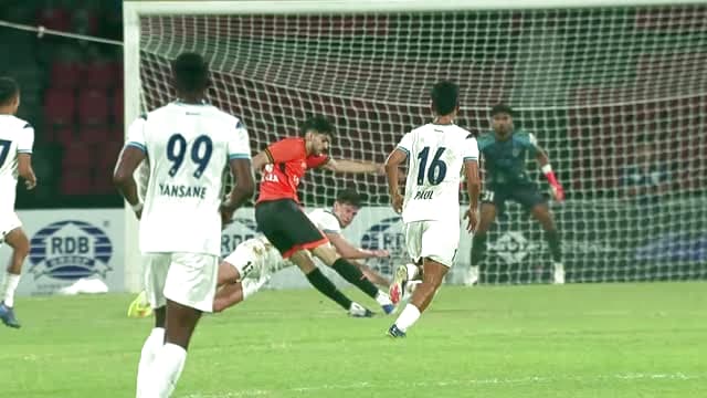 Save! Ayush Chhikara fires from distance, narrowly missing the target on Sony LIV