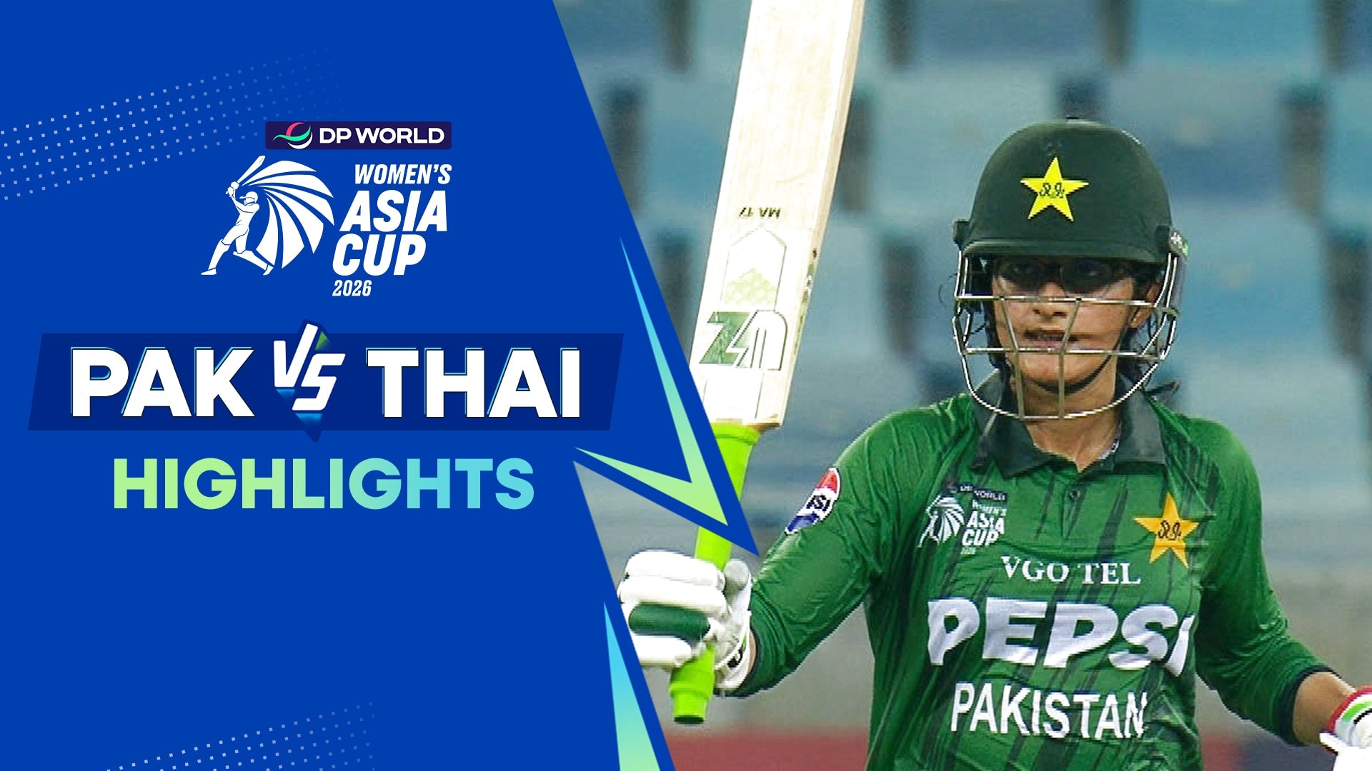 Pakistan vs Thailand - Highlights - 1 Sep 2026 on Sony LIV