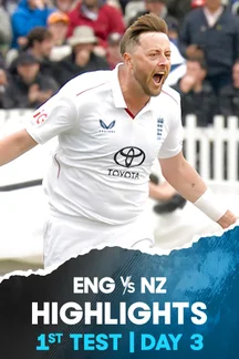 1st Test - Day 3 - Highlights - 6 Jun 2026  on Sony LIV