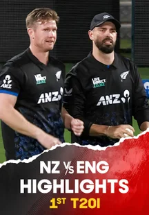 New Zealand vs England - 1st T20I - Highlights - 18 Oct 2025 on Sony LIV