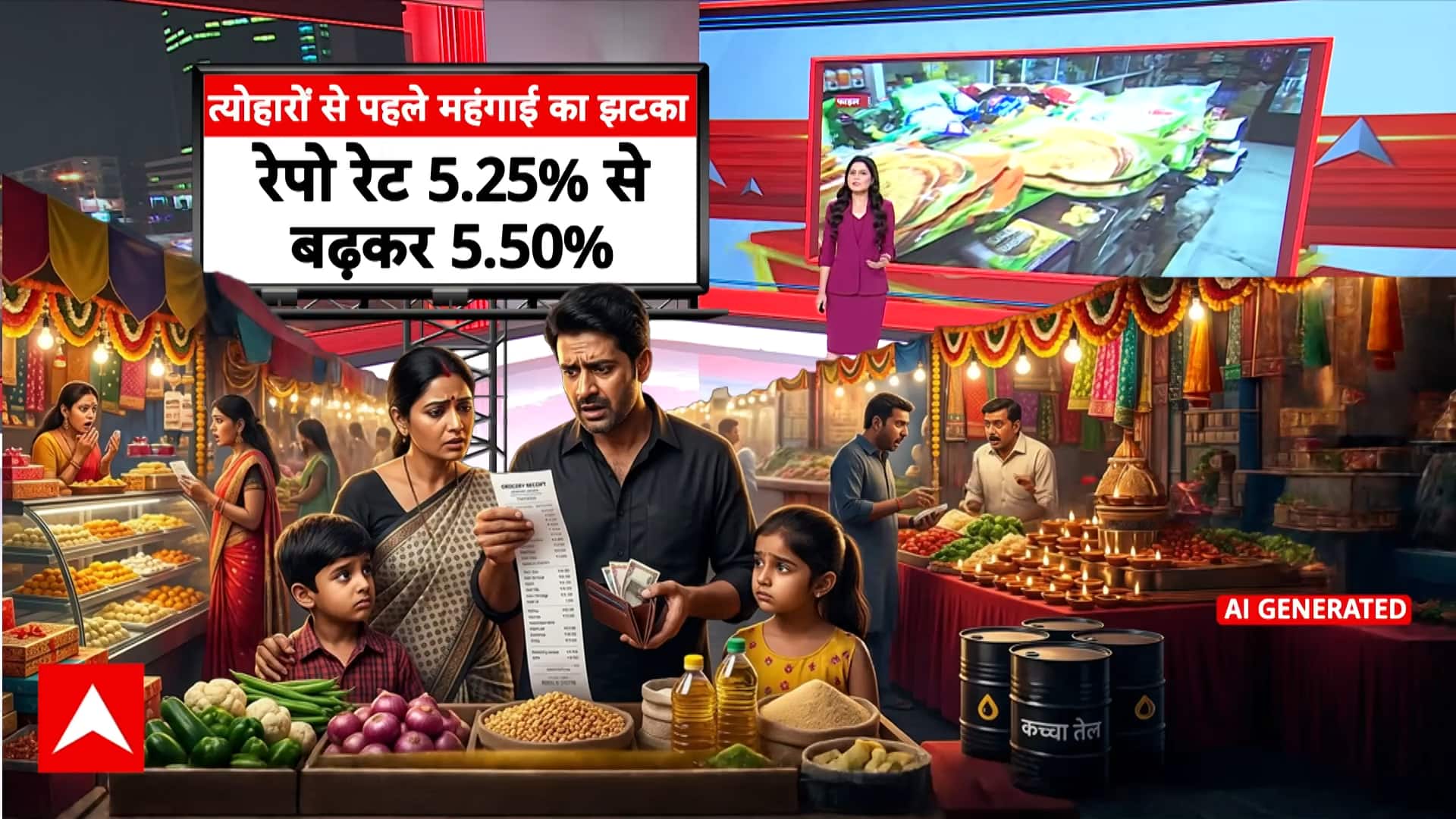 RBI Repo Rate: त्योहारों से पहले RBI का बड़ा झटका! महंगा हुआ Loan, बढ़ी Repo Rate | Inflation on undefined