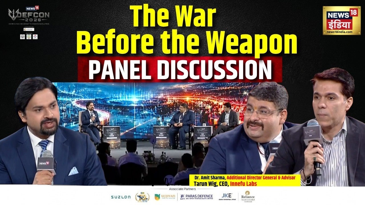 News18 DEFCON 2026 | The War Before the Weapon’ पर बड़ा मंथन |Dr. Amit Sharma, Tarun Wig EXCLUSIVE on undefined