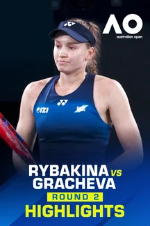 Rybakina vs Gracheva - Round 2 - Highlights - 22 Jan 2026 on Sony LIV