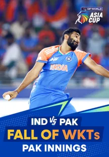 Fall of Wickets - Pakistan - 28 Sep 2025 on Sony LIV