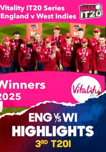 3rd T20I - Highlights - 10 Jun 2025 on Sony LIV