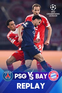 PSG vs Bayern - Semi-Final - Leg 1 - Replay - 29 Apr 2026 on Sony LIV