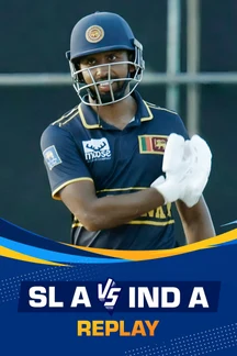Sri Lanka A vs India A - Replay - 15 Jun 2026 on Sony LIV
