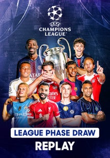 UEFA Champions League - League Phase Draw - Replay - 28 Aug 2025 on Sony LIV
