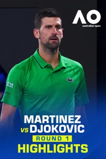 Martinez vs Djokovic - Round 1 - Highlights - 19 Jan 2026 on Sony LIV