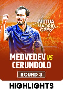 Medvedev Triumph Over Cerundolo - Highlights - 27 Apr 2025 on SonyLIV