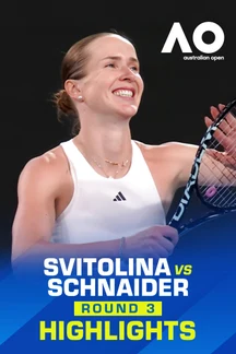 Svitolina vs Schnaider - Round 3 - Highlights - 23 Jan 2026 on Sony LIV