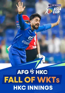 Fall of Wickets - Hong Kong, China - 9 Sep 2025 on Sony LIV