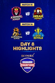 Kabaddi Champions League  Highlights Day 8 on Zee5