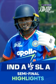  India A Women vs Sri Lanka A Women - SF - Highlights - 20 Feb 2026  on Sony LIV