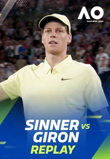 Replay - Sinner vs Giron - Round 3 - 18 Jan 2025 on Sony LIV