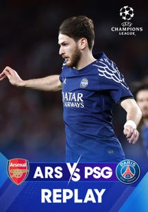 Arsenal vs PSG - Semi-final - 1st Leg - Replay - 30 Apr 2025 on SonyLIV