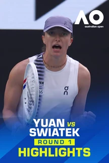 Yuan vs Swiatek - Round 1 - Highlights - 19 Jan 2026 on Sony LIV