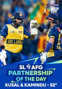 Partnership Of The Day - Sri Lanka vs Afghanistan - Highlights - 18 Sep 2025 on Sony LIV