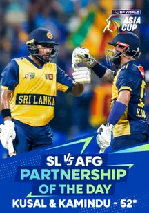 Partnership Of The Day - Sri Lanka vs Afghanistan - Highlights - 18 Sep 2025 on Sony LIV