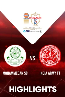 Mohammedan SC vs India Army FT - Highlights - 12 Aug 2026 on Sony LIV