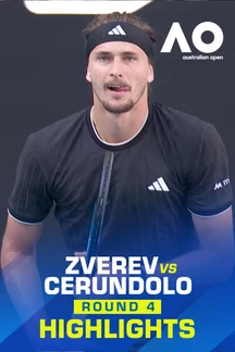 Zverev vs Cerundolo - Round 4 - Highlights - 25 Jan 2026 on Sony LIV