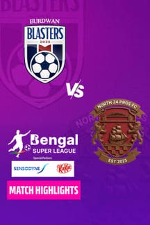 Burdwan Blasters Vs North 24 Parganas Fc on Zee5