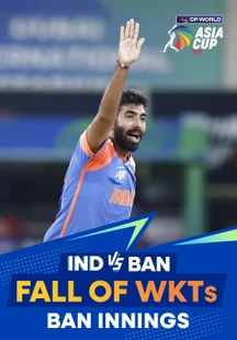 Fall of Wickets - Bangladesh - 24 Sep 2025 on Sony LIV