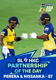 Partnership Of The Day - Sri Lanka vs Hong Kong, China - Highlights - 15 Sep 2025 on Sony LIV