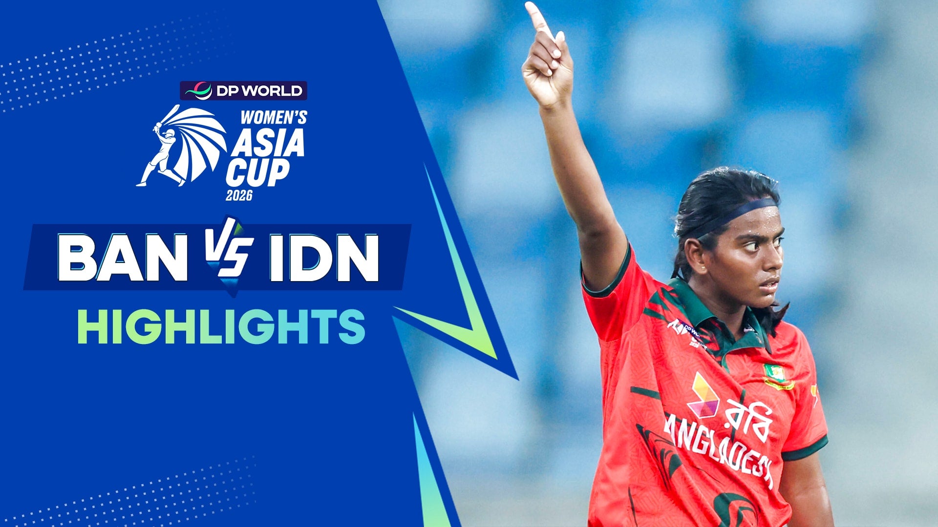 Bangladesh vs Indonesia - Highlights - 31 Aug 2026 on Sony LIV