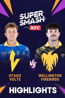 Otago Volts vs Wellington Firebirds - Highlights - 15 Jan 2026 on Sony LIV